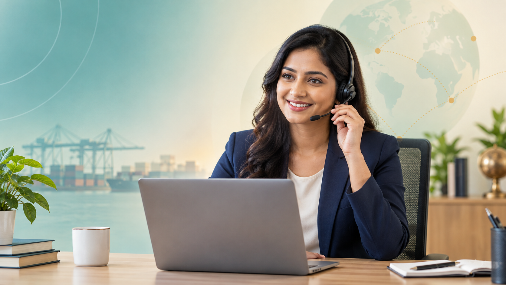 TradeForExport customer support specialist helping a business